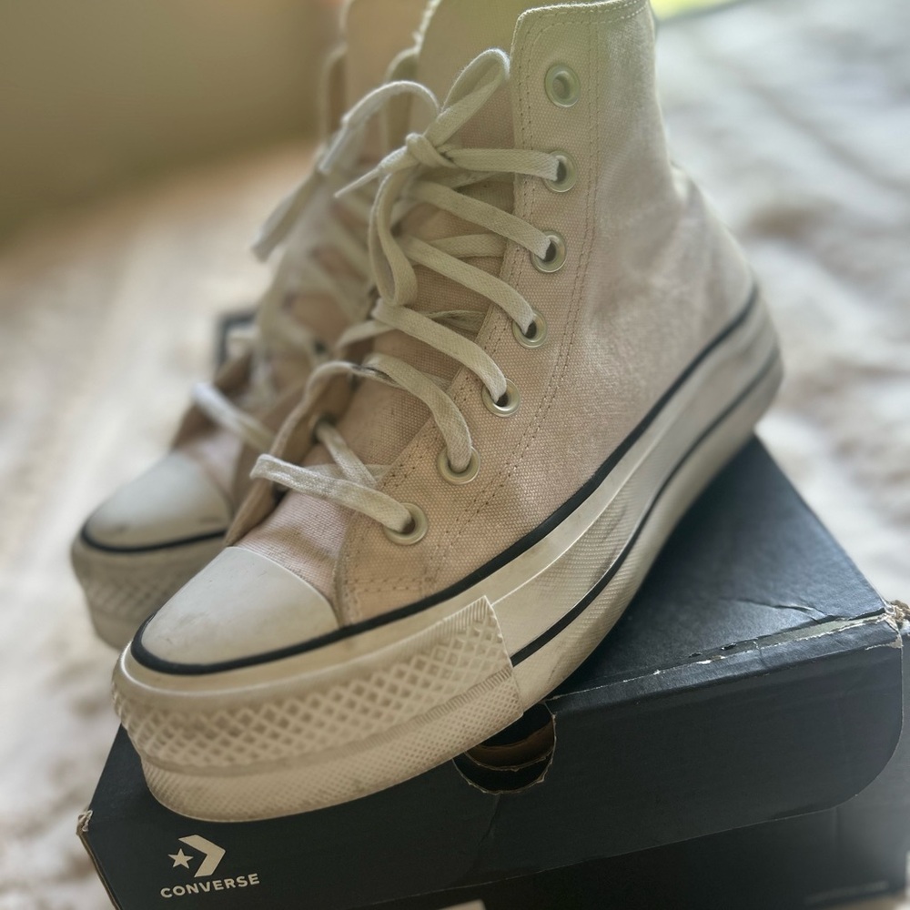 Converse Women's Cream High-Top Sneakers
